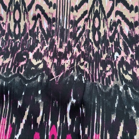 NWT Dana Buchman Cowl Neck Pink Black Abstract Animal Print XS - Picture 7 of 8